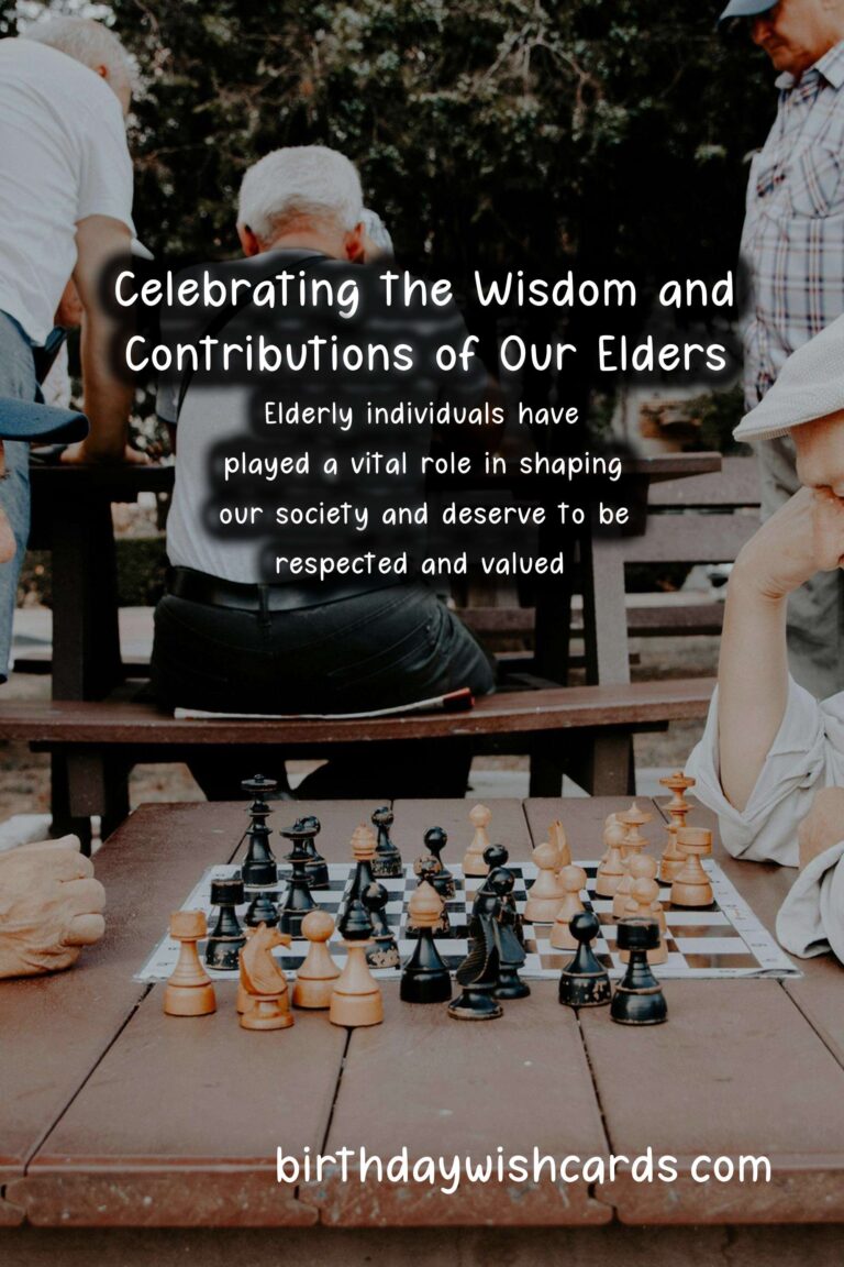 Honoring Our Elders: Celebrating National Day of the Elderly - October 18