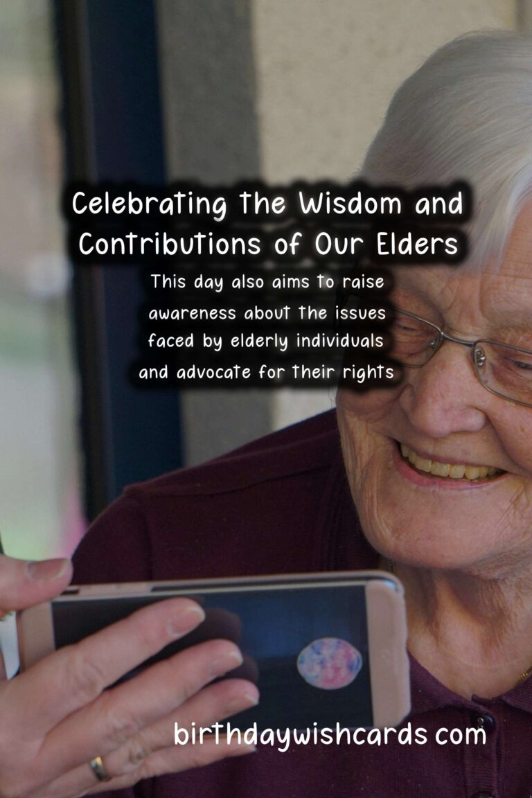 Honoring Our Elders: Celebrating National Day of the Elderly - October 18