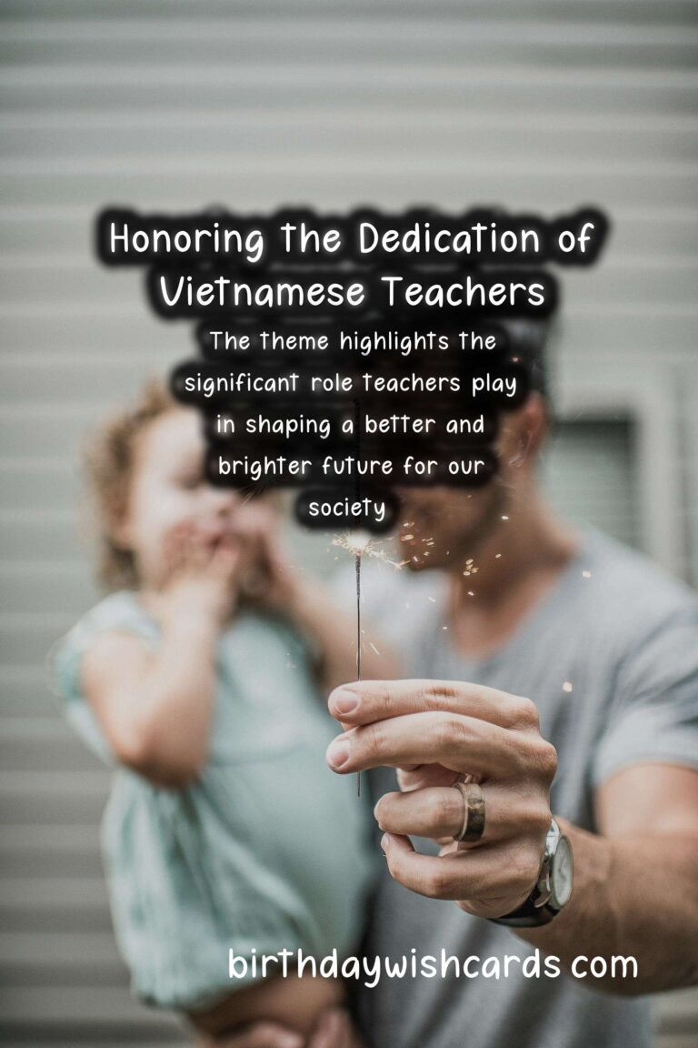 Honoring the Dedication and Hard Work of Vietnamese Teachers on November 20