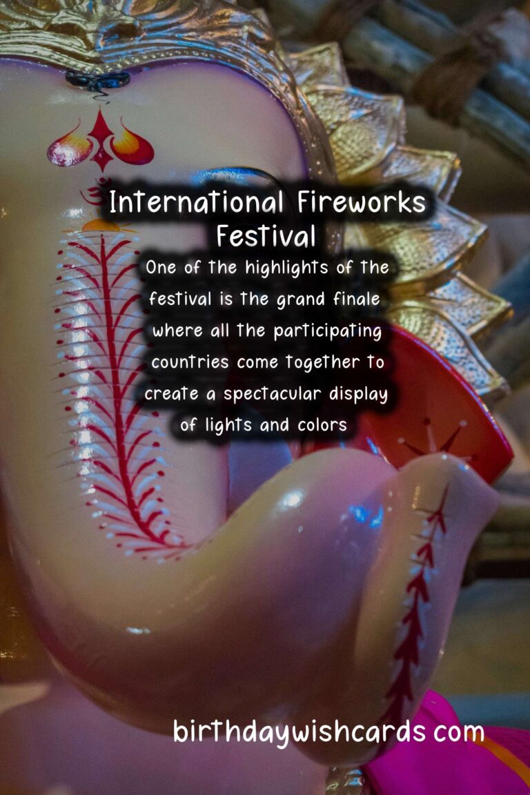 International Fireworks Festival – A Celebration of Lights
