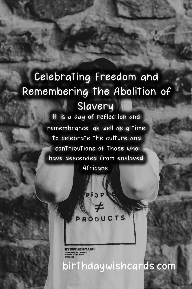 July 5 - Emancipation Day: Celebrating Freedom and Remembering the Abolition of Slavery