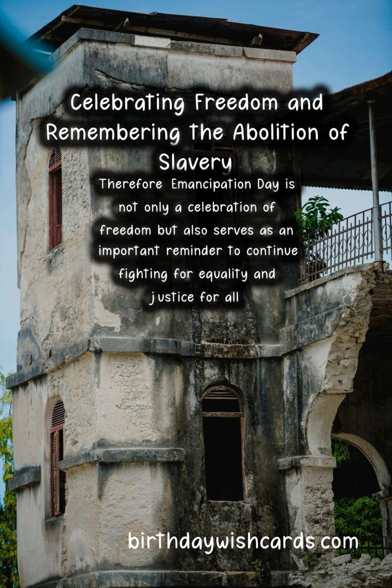 July 5 - Emancipation Day: Celebrating Freedom and Remembering the Abolition of Slavery
