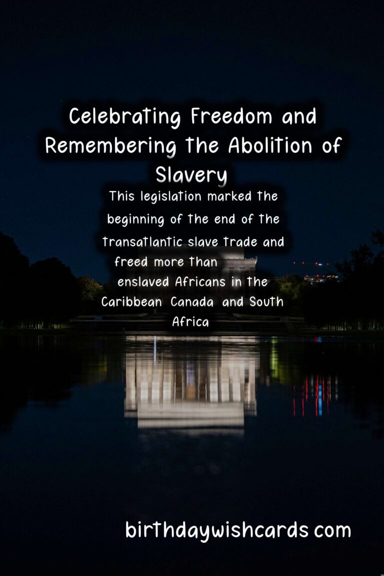July 5 – Emancipation Day: Celebrating Freedom and Remembering the Abolition of Slavery