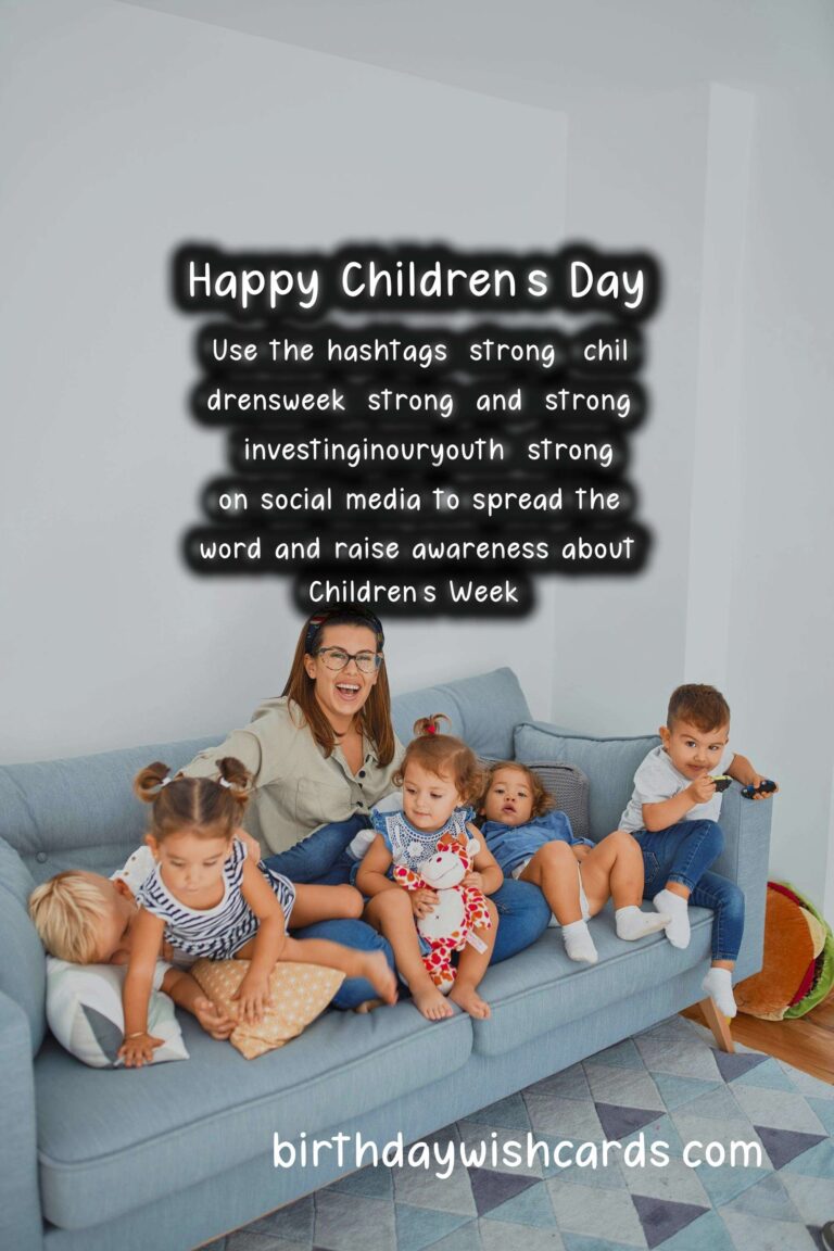Let’s Celebrate Children’s Week (September 23-27)!
