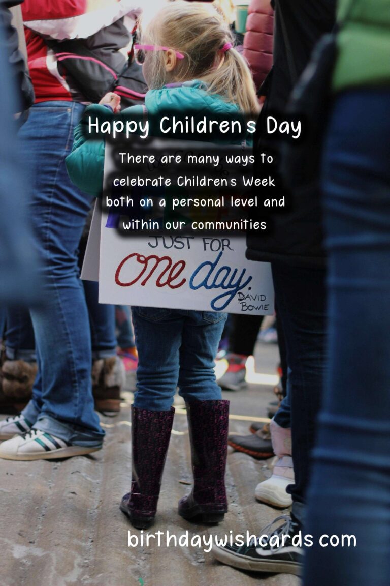 Let's Celebrate Children's Week (September 23-27)!