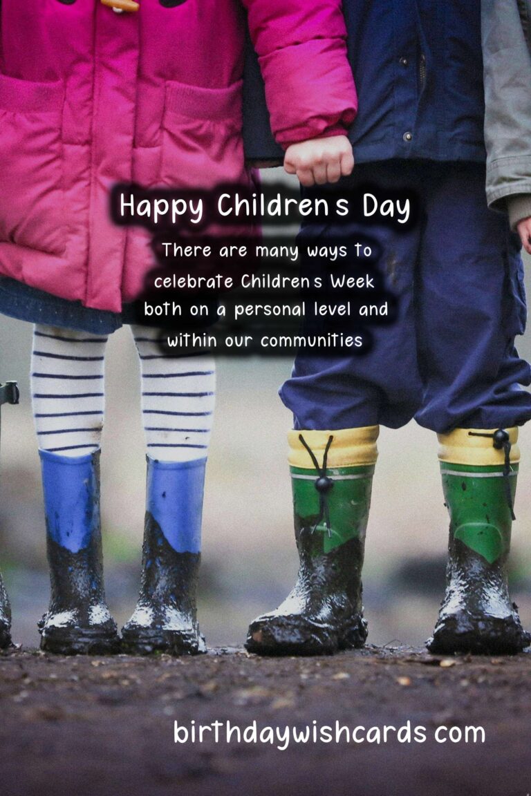 Let's Celebrate Children's Week (September 23-27)!