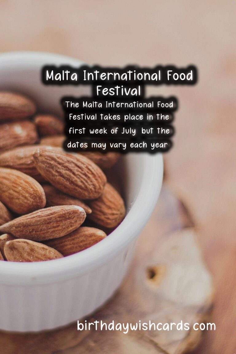 Malta International Food Festival – July (date varies each year)
