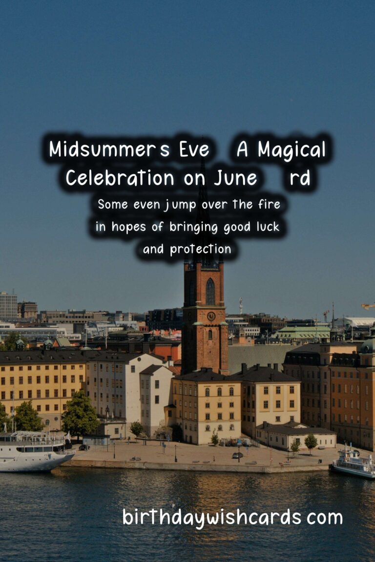 Midsummer’s Eve – A Magical Celebration on June 23rd