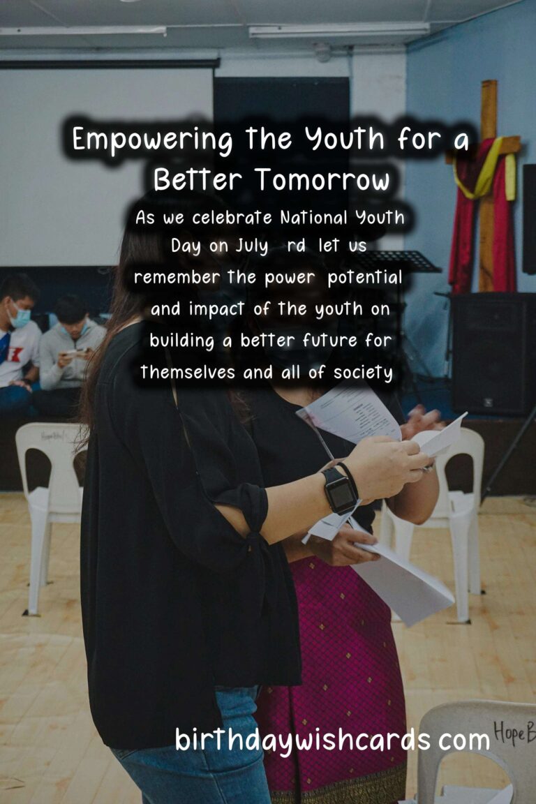 National Youth Day: Celebrating the Youth Leadership and Empowerment on July 3rd