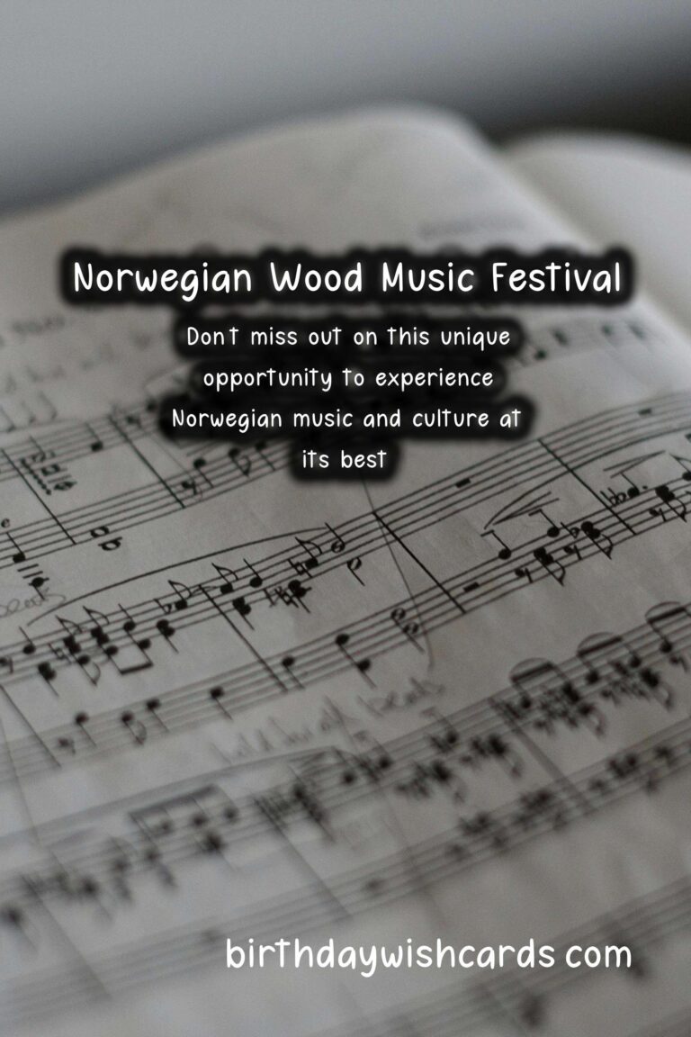 Norwegian Wood Music Festival – June