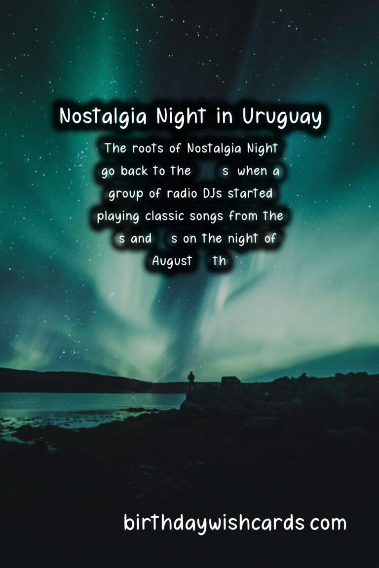 Nostalgia Night (Noche de la Nostalgia) – August 24