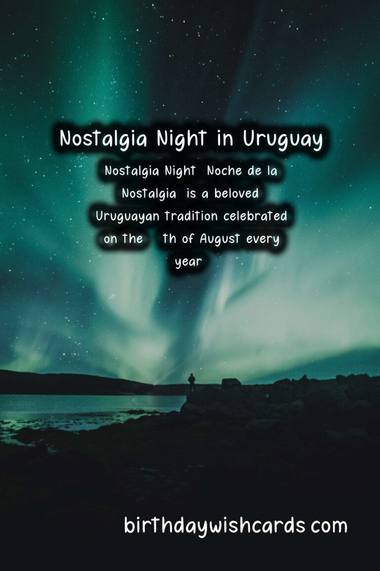 Nostalgia Night (Noche de la Nostalgia) - August 24