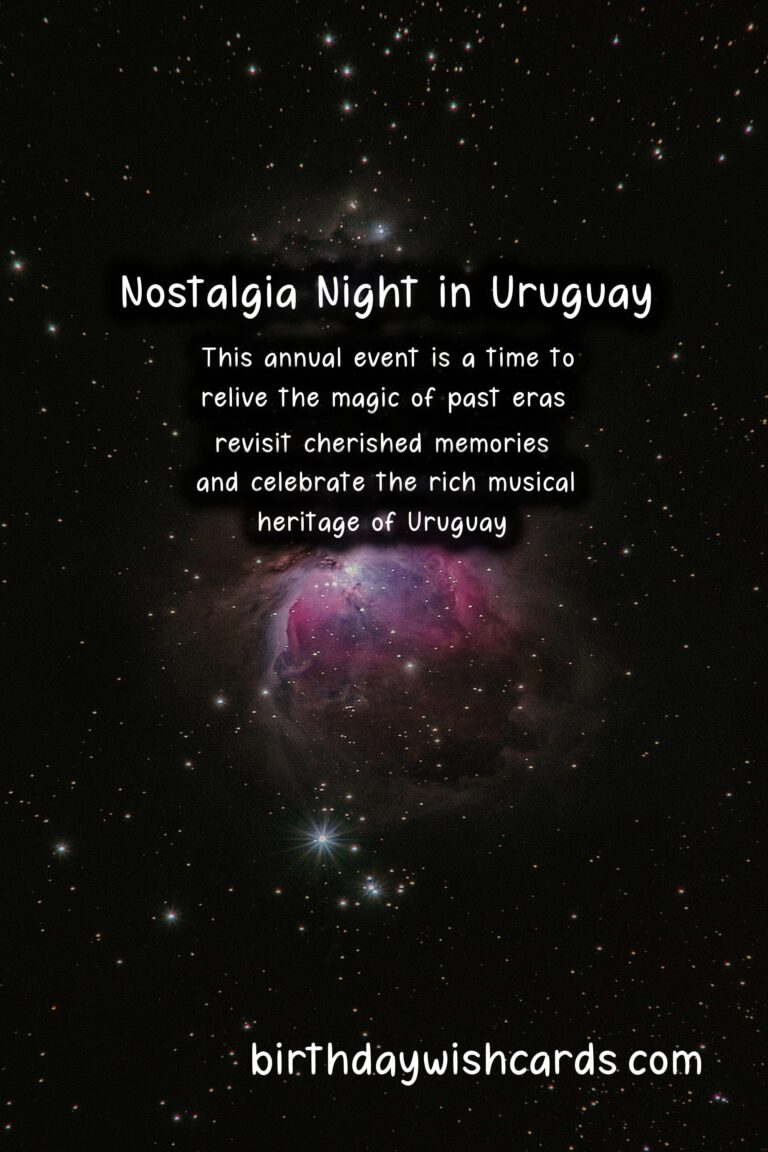 Nostalgia Night (Noche de la Nostalgia) - August 24