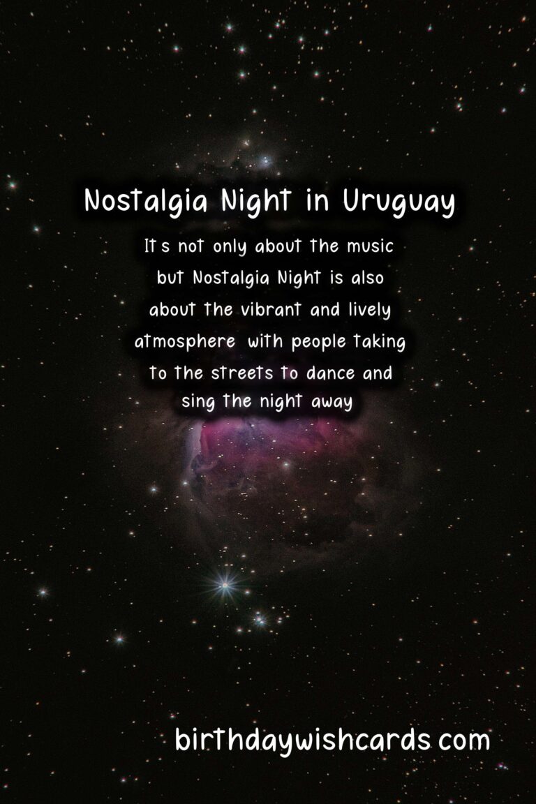 Nostalgia Night (Noche de la Nostalgia) - August 24