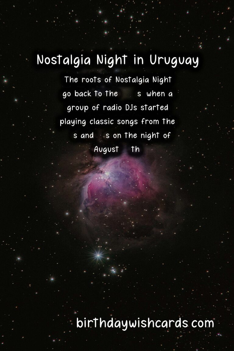 Nostalgia Night (Noche de la Nostalgia) - August 24