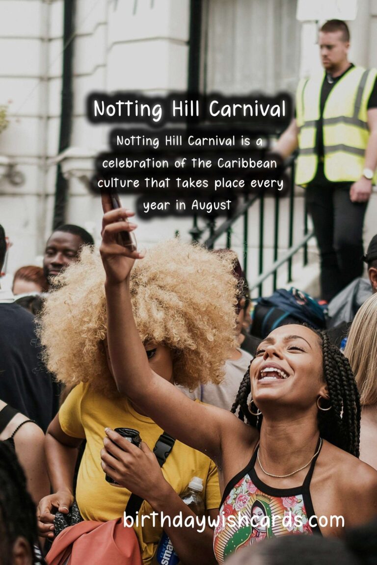 Notting Hill Carnival - August