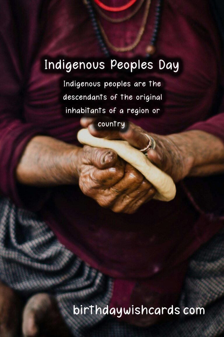 October 10 - International Day of the World's Indigenous Peoples
