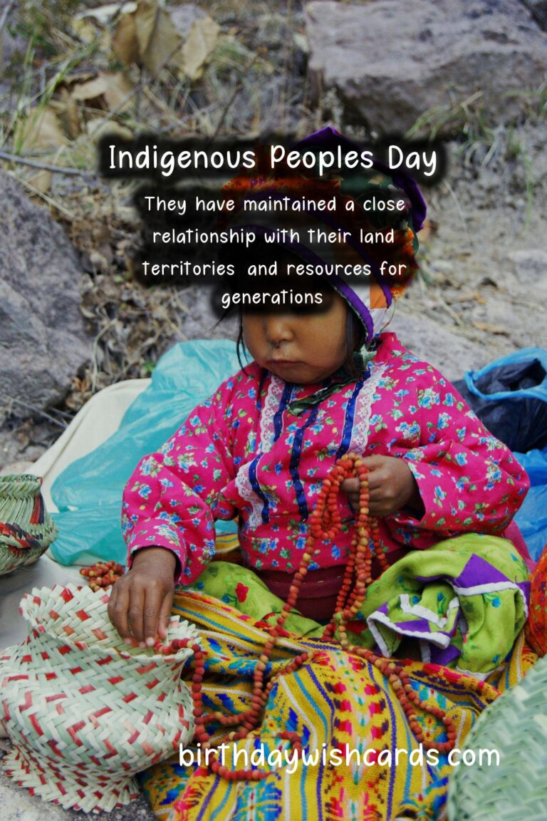 October 10 - International Day of the World's Indigenous Peoples