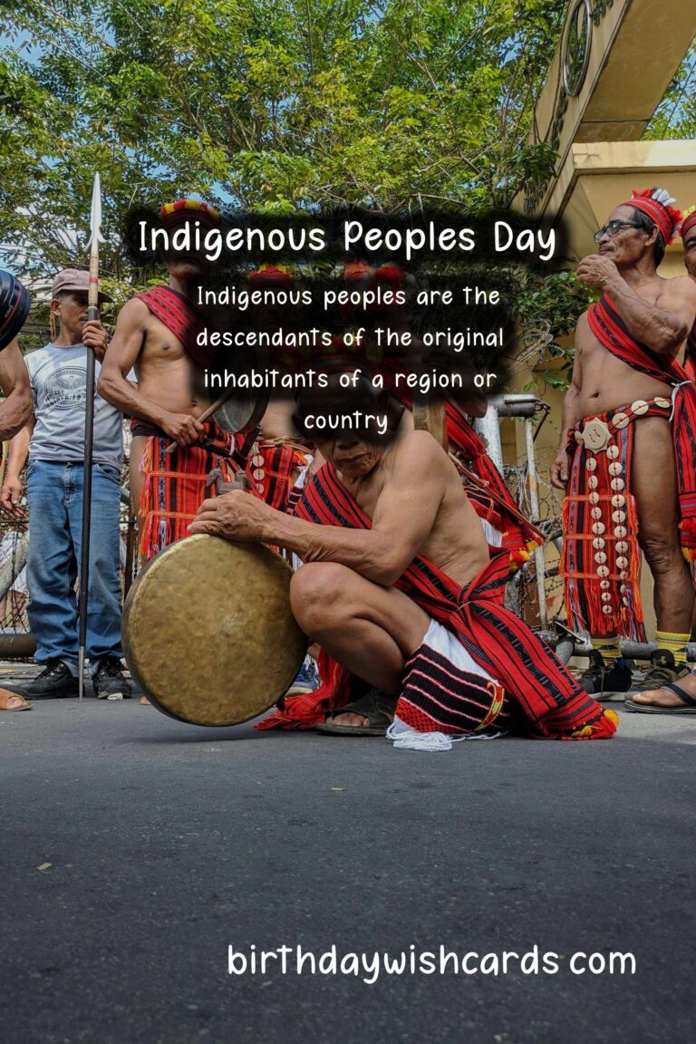 October 10 - International Day of the World's Indigenous Peoples