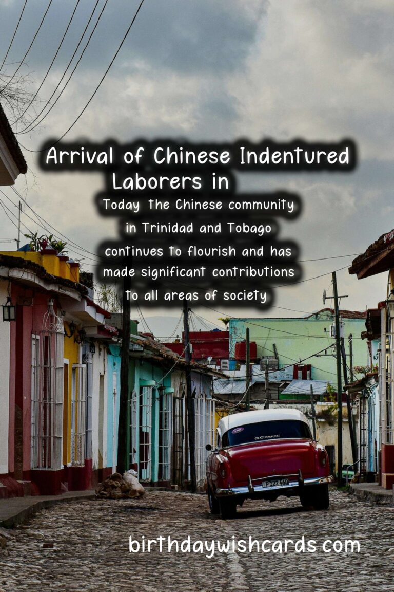 October 6 – Arrival Day: A Commemoration of Chinese Indentured Laborers in 1853