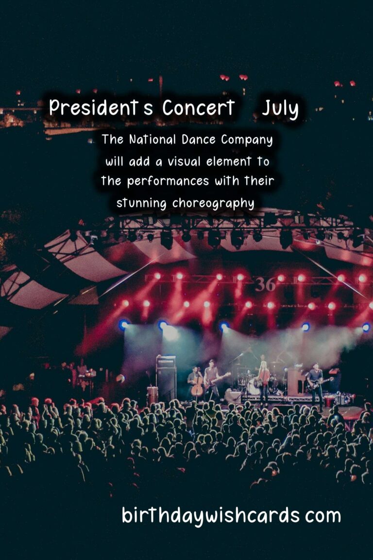 President’s Concert – July 16: An Unforgettable Night of Music and Celebration