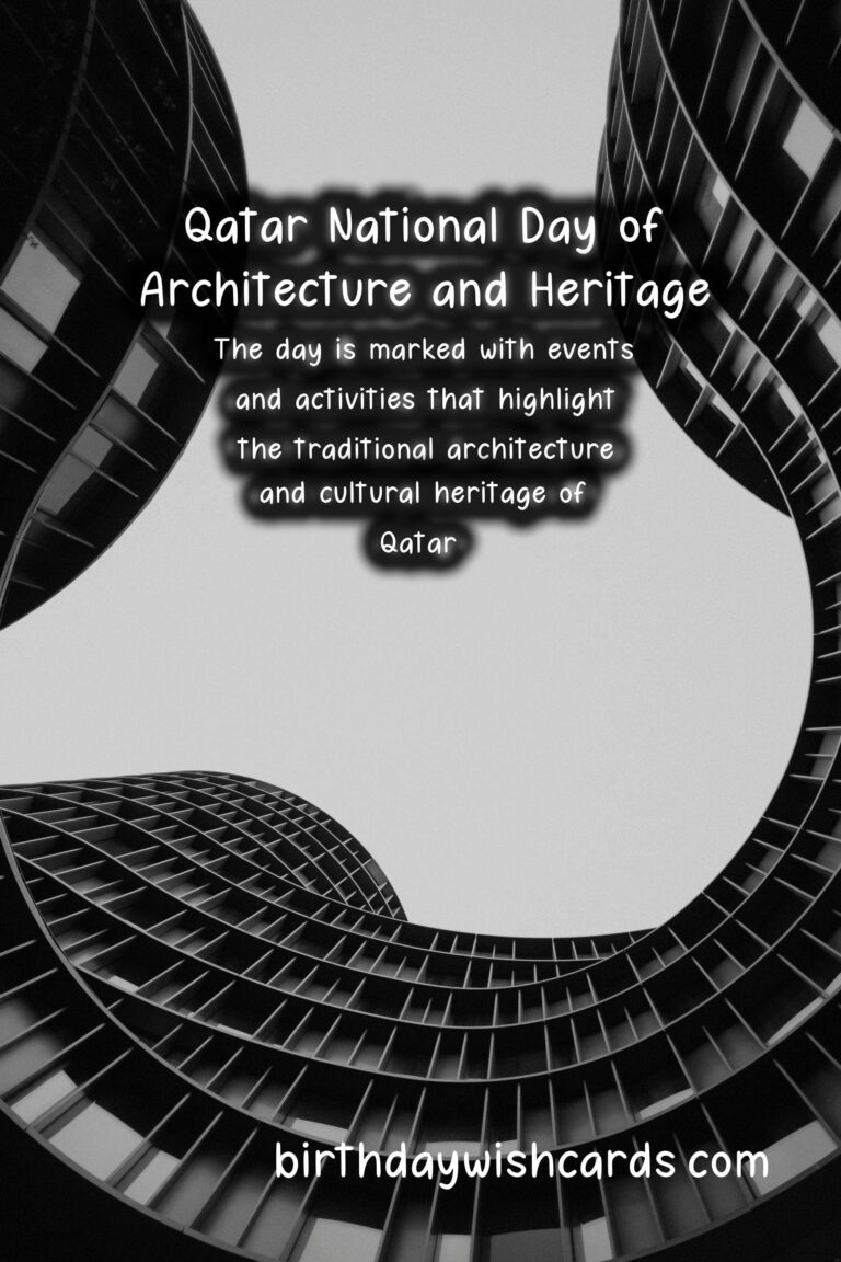 Qatar National Day of Architecture and Heritage - March 18