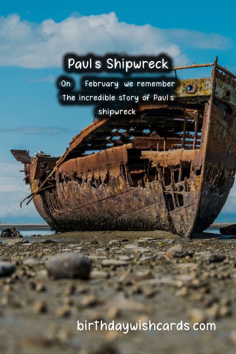 Remembering Paul’s Shipwreck on 10 February