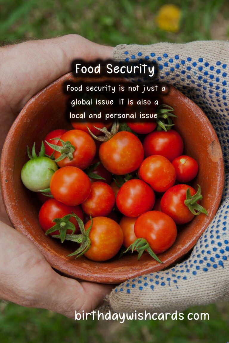World Food Day Celebrates the Importance of Achieving Food Security for All