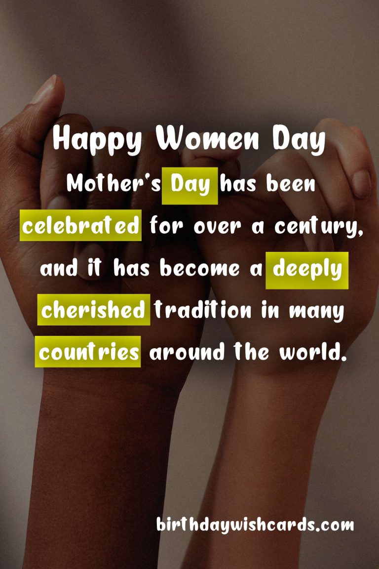 Mother’s Day: Celebrating the Love and Sacrifice of Mothers