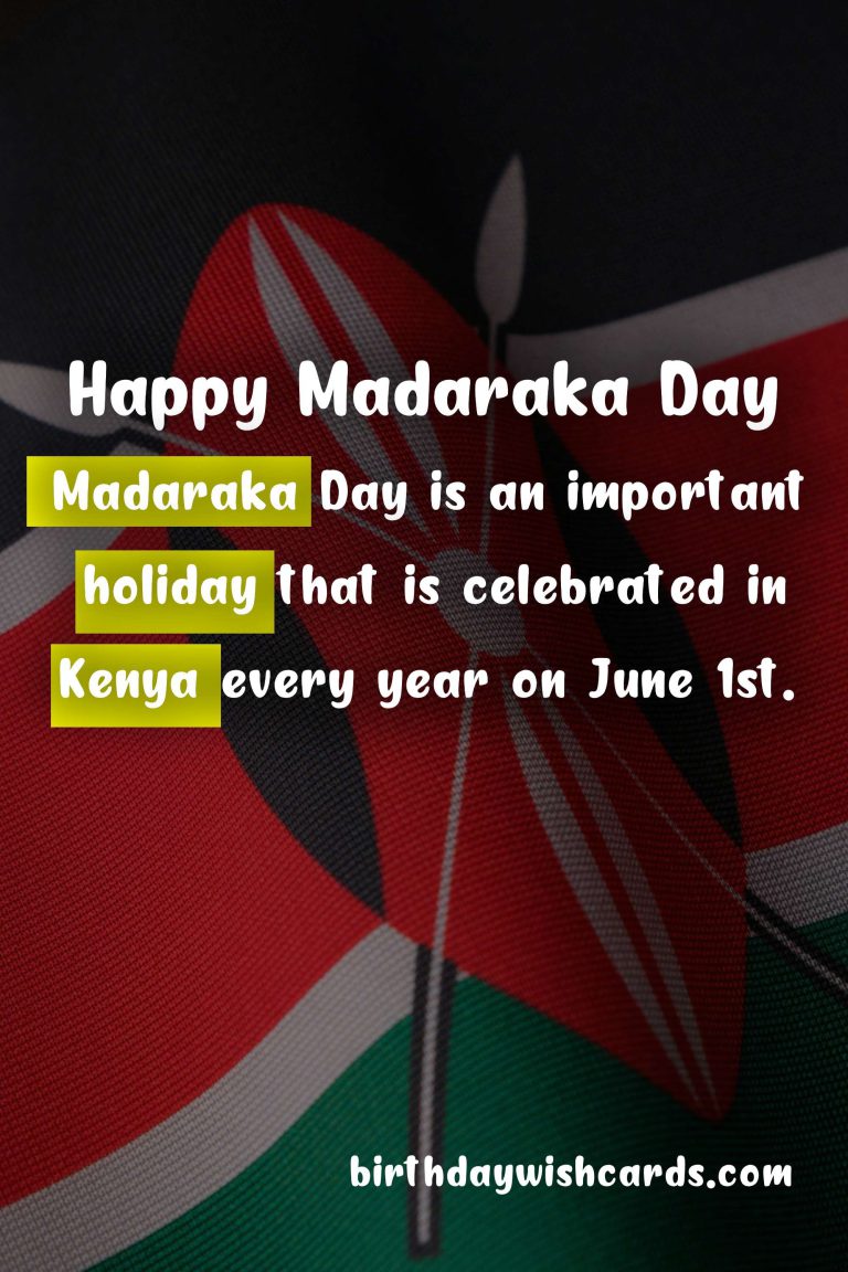 Celebrating Madaraka Day – June 1st