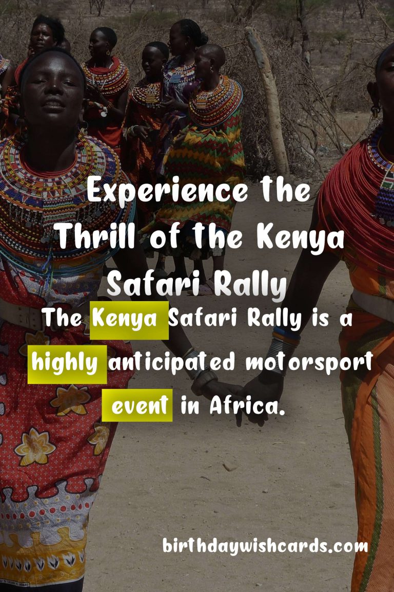 Discover the Thrill of the Kenya Safari Rally