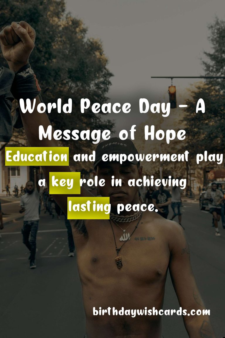 World Peace Day – September 21
