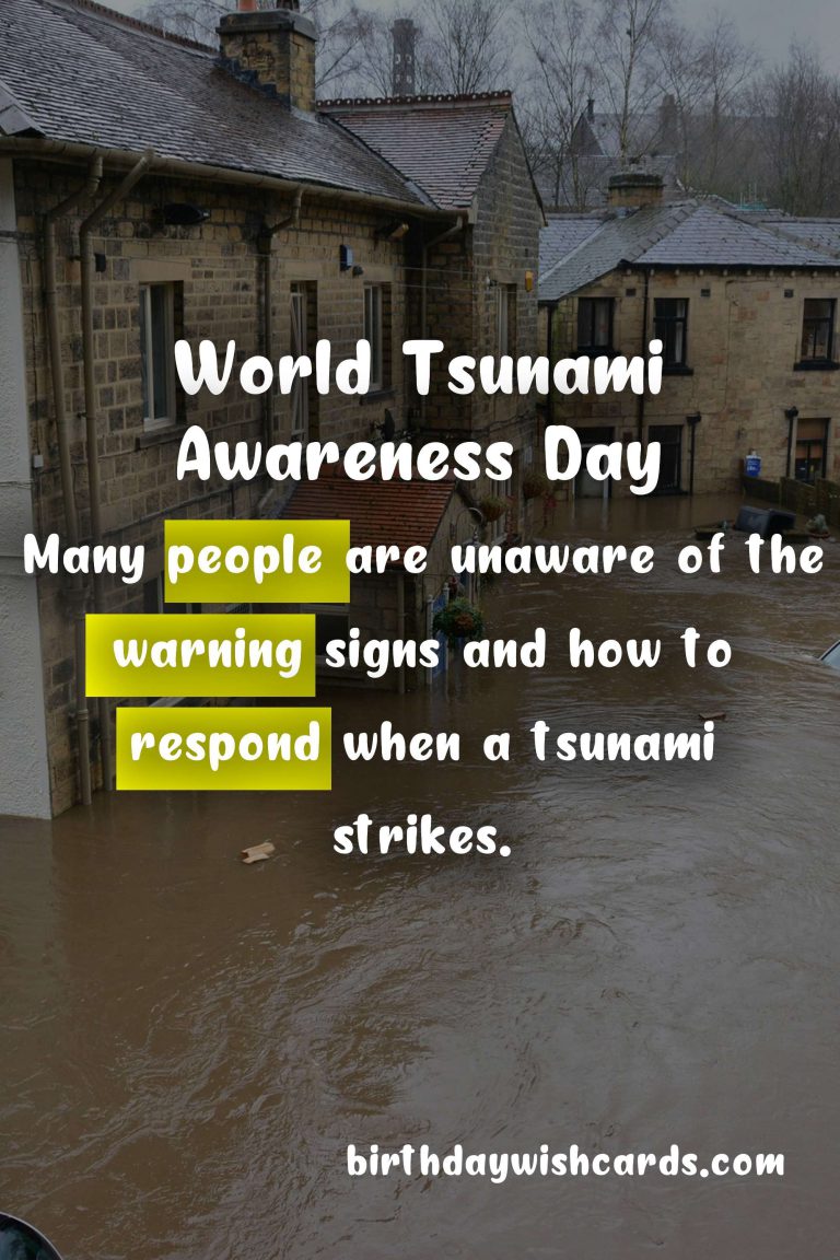 World Tsunami Awareness Day: Understanding the Importance of Disaster Preparedness