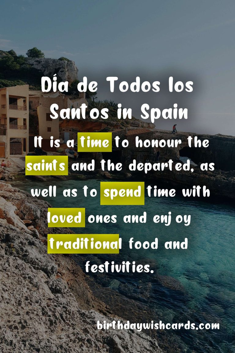 Celebrate Día de Todos los Santos, the Most Sacred Holiday of Spain - November 1