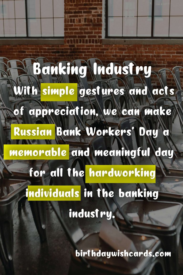 Russian Bank Workers’ Day – November 12th