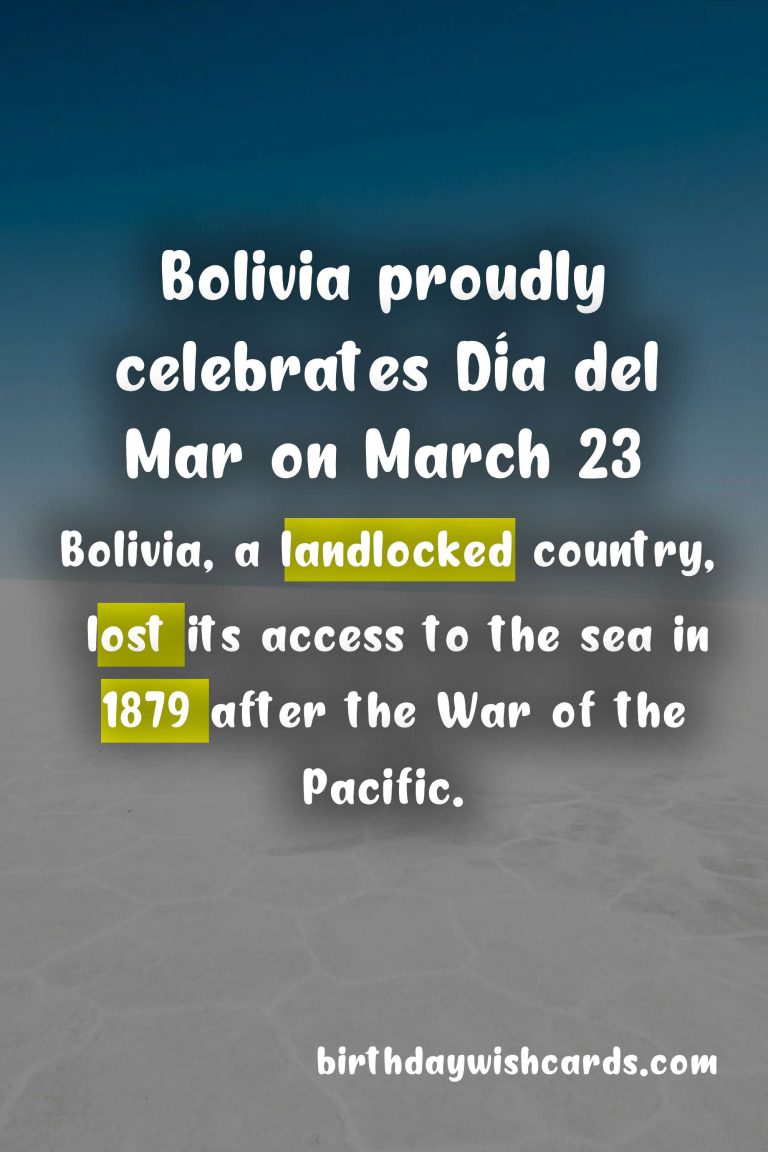 Día del Mar – Celebrating Bolivia’s Sovereignty on March 23