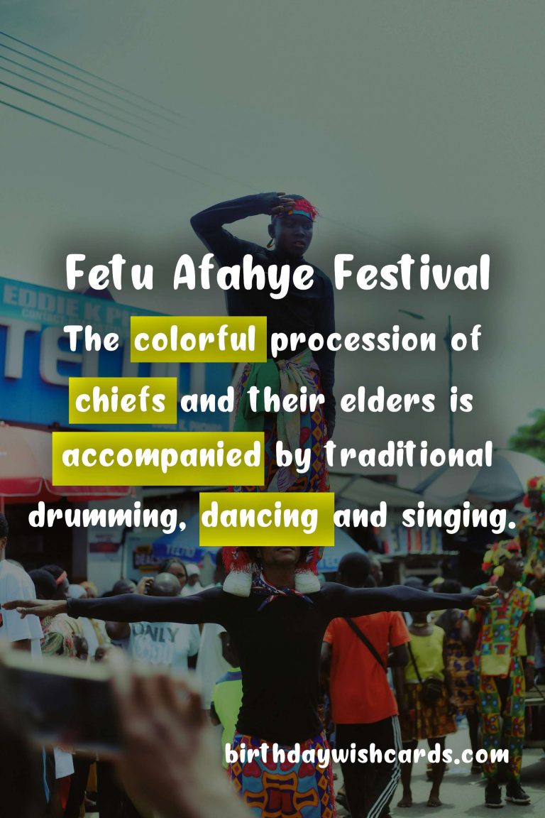 Experience the Vibrant Festivities of Fetu Afahye Festival – August/September