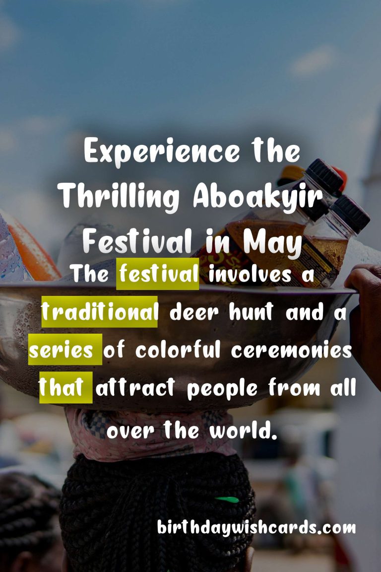 Experience the Thrilling Aboakyir Festival in May