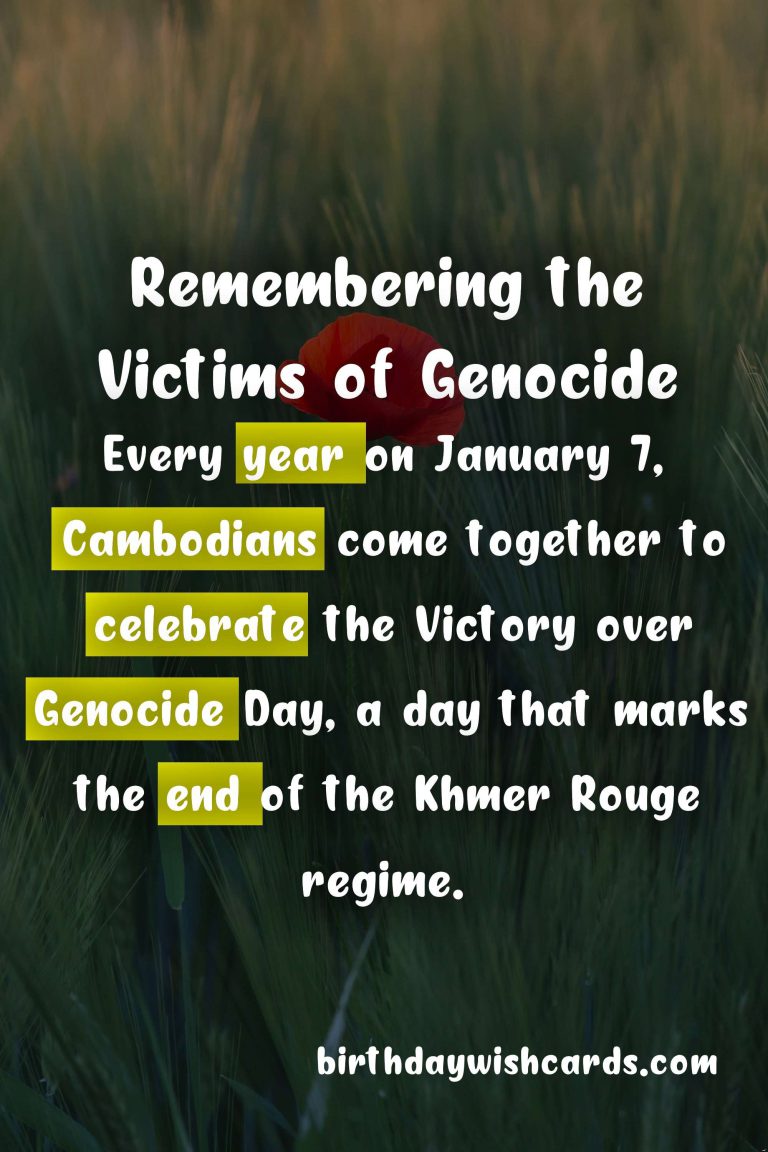 Victory Over Genocide Day: Remembering the Triumph of Humanity on January 7