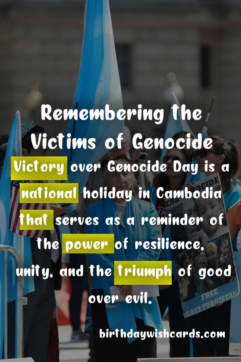 Victory Over Genocide Day: Remembering the Triumph of Humanity on January 7