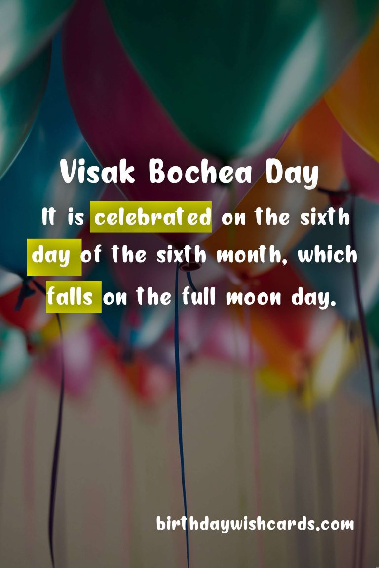 Visak Bochea Day: Celebrating the Full Moon Day of the Sixth Lunar Month