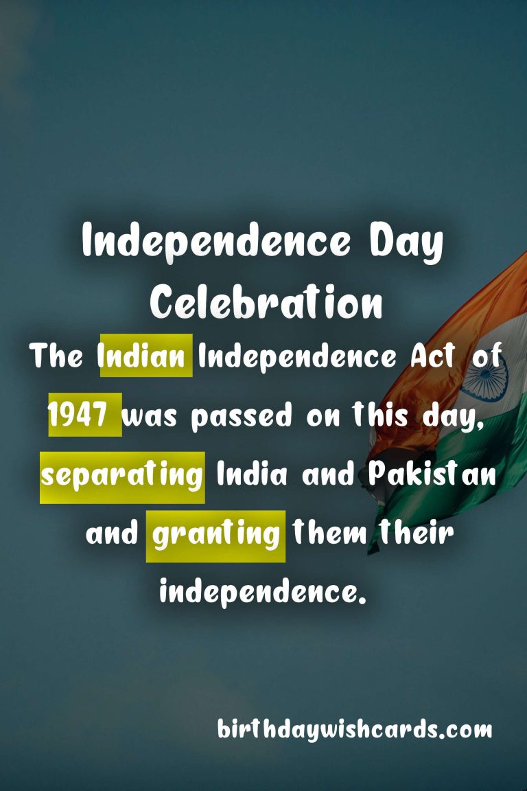 Celebrate the Rich History of Independence Day: November 9th