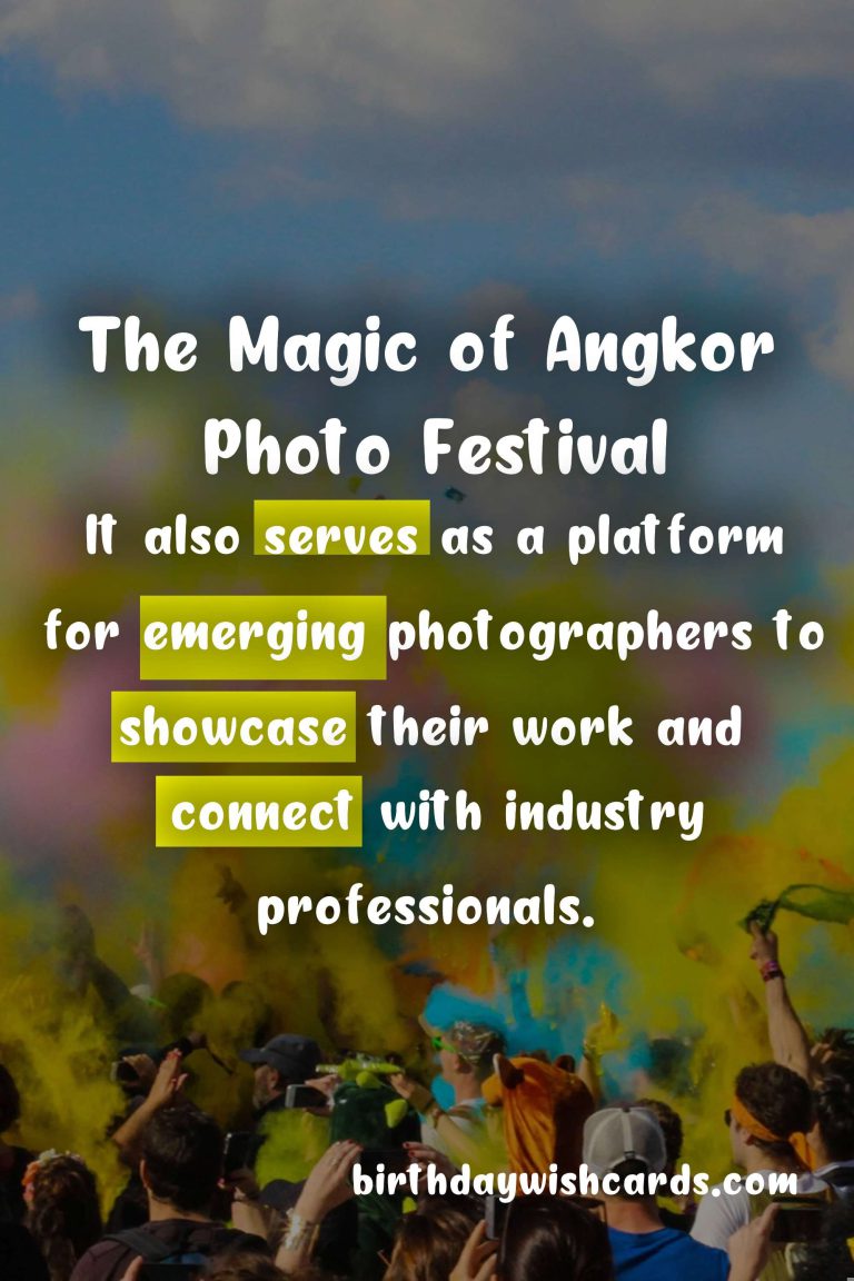 Feel the Magic at Angkor Photo Festival: Happening in November Every Year
