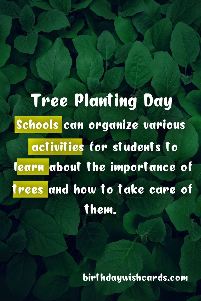 Tree Planting Day – A day to celebrate and give back to nature