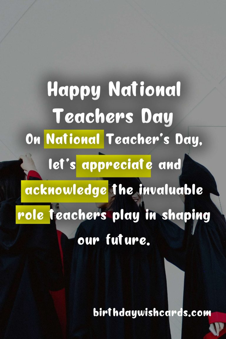 Celebrate National Teacher’s Day on October 5 with Thanks and Gratitude