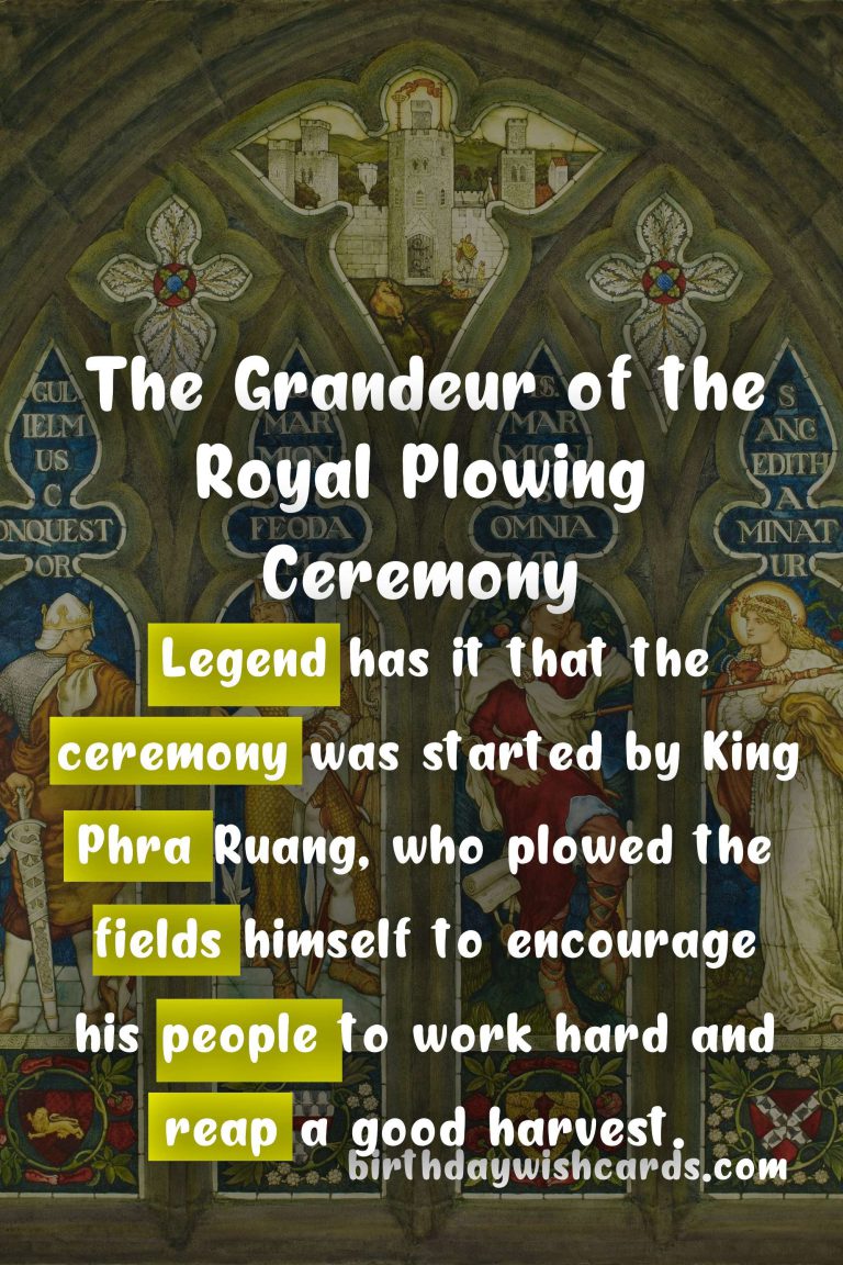 Royal Plowing Ceremony: A Majestic Celebration on May 25