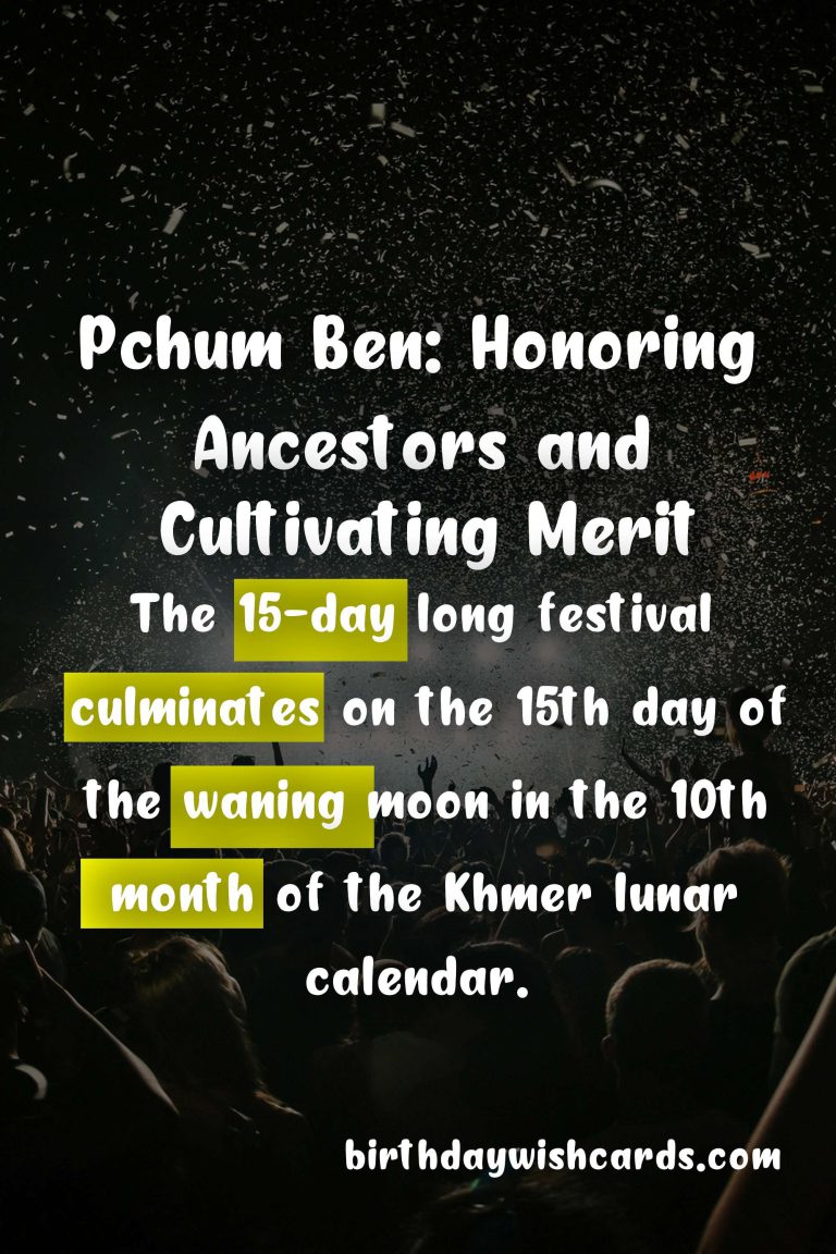 Pchum Ben Festival: Celebrating Ancestor’s Merit