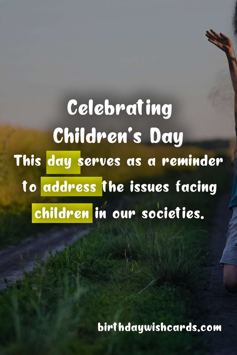 Celebrating Children’s Day: A Day Dedicated to Our Little Ones