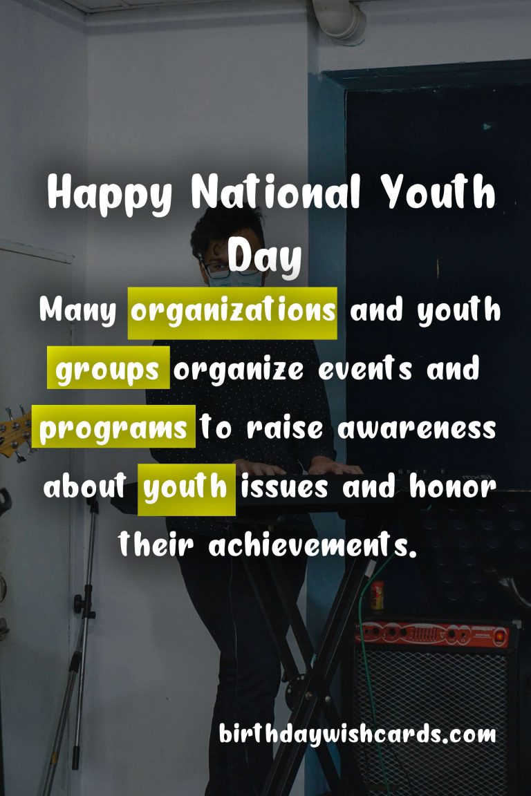 National Youth Day – Celebrating the Future Leaders of the World