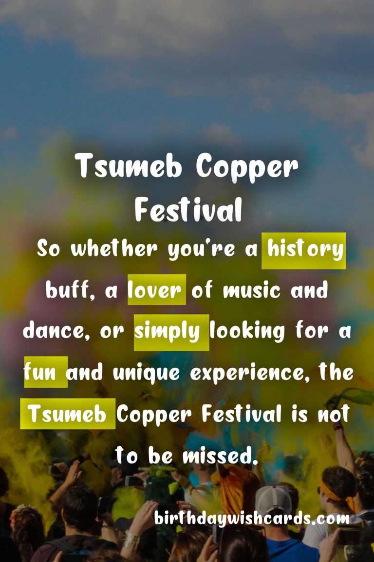 Tsumeb Copper Festival: A Celebration of History and Culture